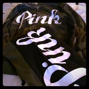 Pink hoodie and boyfriend pant set L